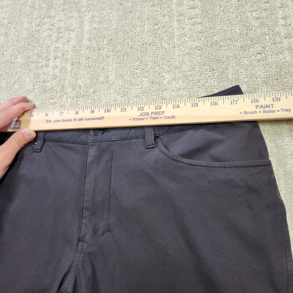 Lululemon Pants Men 31x34 ABC Slim Fit Performance Chino Black Golf Athleisure